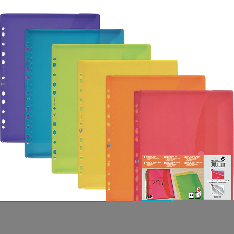 Oxford 400099574 Sammelmappe Polypropylen (PP) Gemischte Farben A4