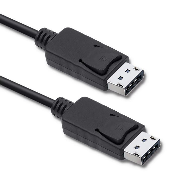 Qoltec 50373 DisplayPort-Kabel 2 m Schwarz