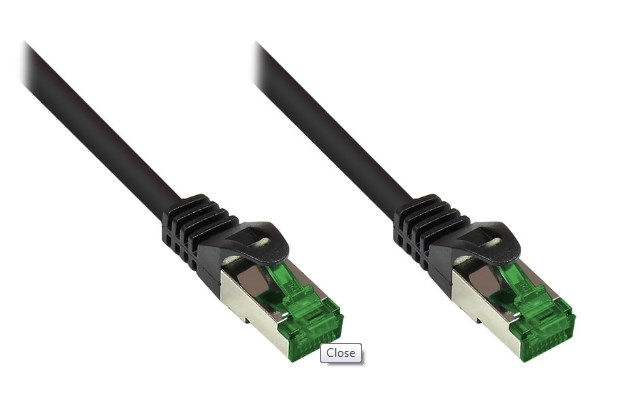 Kabelmeister SO-37320 Netzwerkkabel Schwarz 10 m Cat6 SF/UTP (S-FTP)