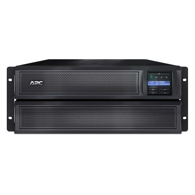 APC Smart-UPS X SMX3000HVNC - 3000VA, 8x C13 + 2x C19 Ausgang, USB, erweiterbare Laufzeit, kurze Tiefe, NMC