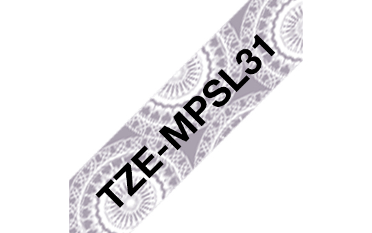 Brother TZE-MPSL31 Etiketten erstellendes Band schwarz auf silber