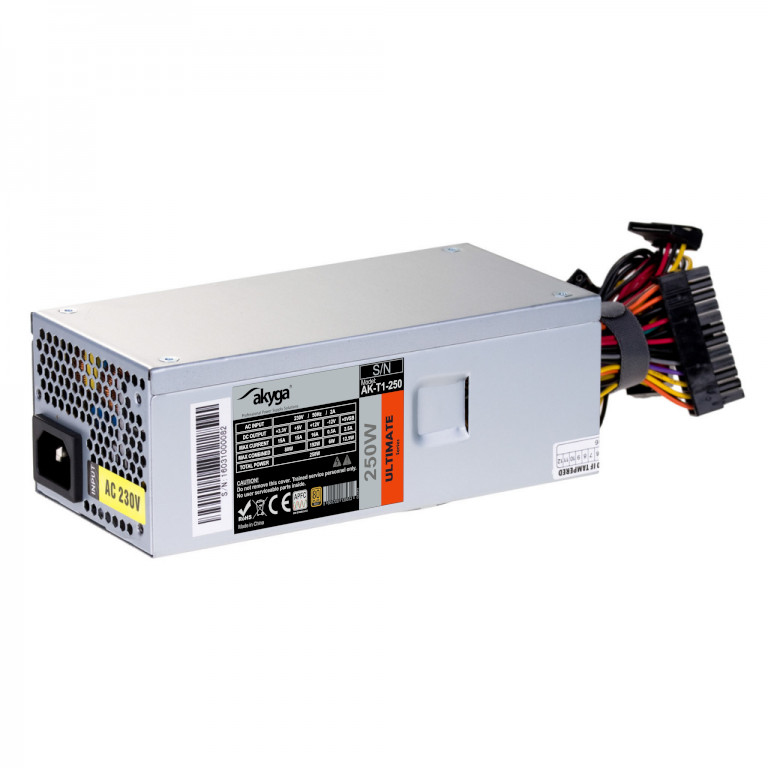 Akyga AK-T1-250 TFX Netzteil 250 W 24-pin ATX LFX Edelstahl