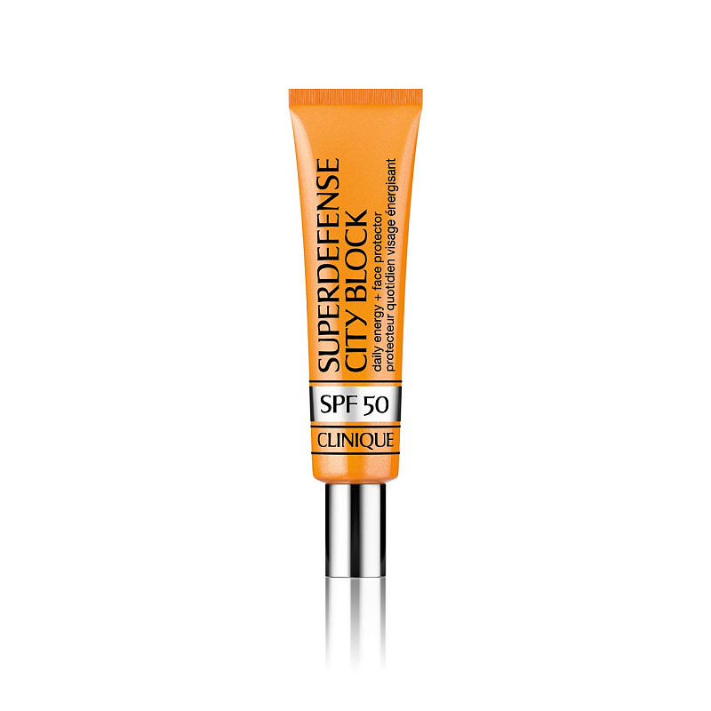 Clinique Superdefense City Block SPF 50 Daily Energy + Face Protector Sonnenschutzcreme Gesicht Erwachsene