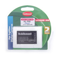 Hahnel HL-F60 for Fujifilm Digital Camera Lithium-Ion (Li-Ion) 1200 mAh