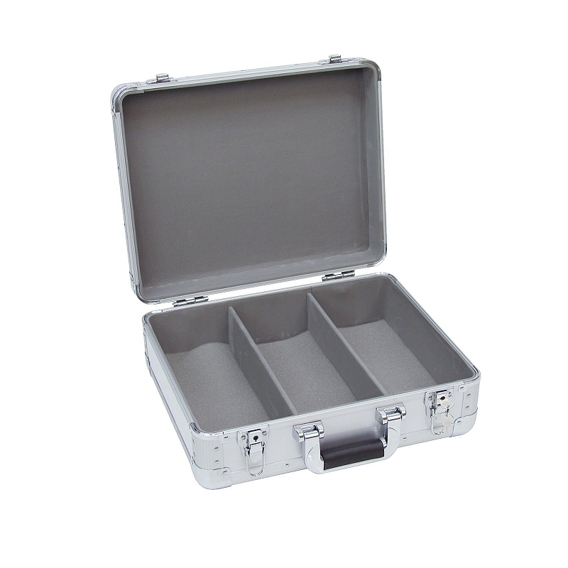 Roadinger 30122056 Audiogeräte-Koffer/Tasche Aufzeichnungen Hard-Case Silber