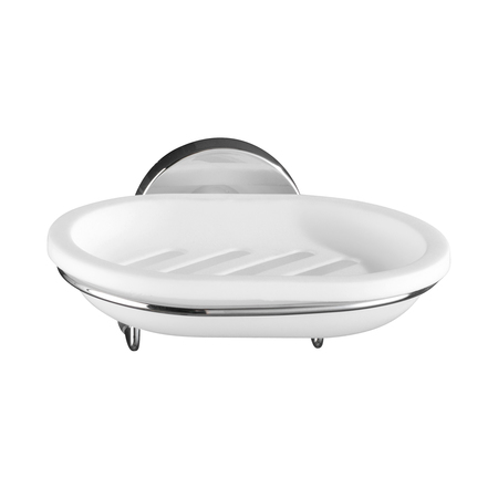 WENKO 20882100 Seifenhalter Chrom, Weiß