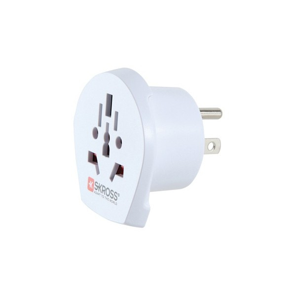 Skross 1.500221-E Netzstecker-Adapter Typ A Universal Weiß