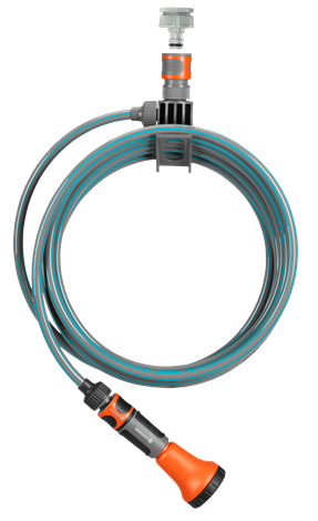 Gardena 18411-20 Gartenschlauch 7,5 m Über Boden Schwarz, Grau, Orange, Türkis