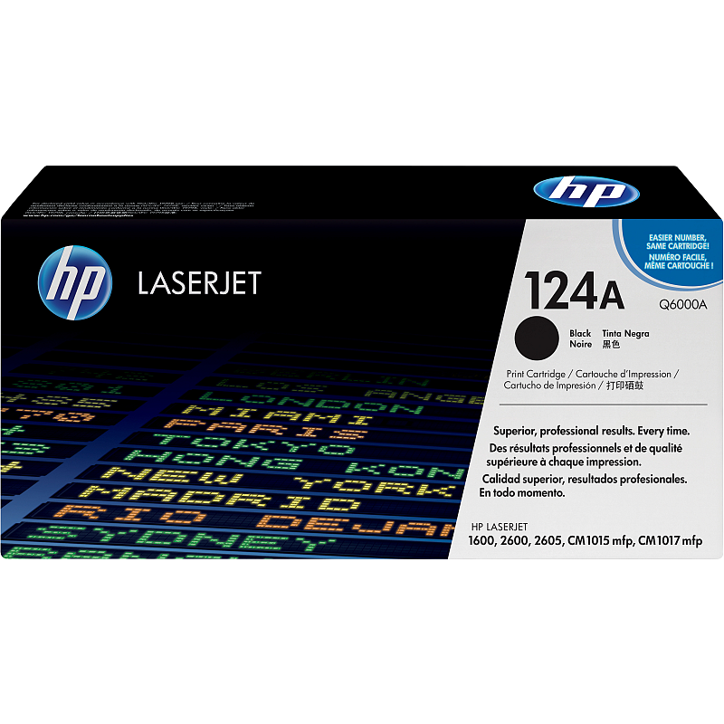HP 124A Schwarz Original LaserJet Tonerkartusche