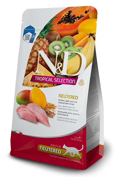Farmina Pet Food 8010276042200 Katzen-Trockenfutter 1,5 kg Adult Huhn, Fruits