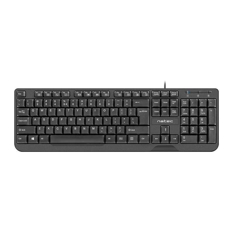 NATEC TROUT Tastatur Büro USB QWERTY US International Schwarz