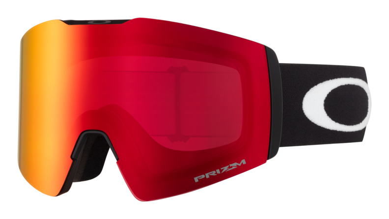 Oakley Fall Line Wintersportbrille Schwarz Unisex Orange, Rose Zylindrische (flache) Linse