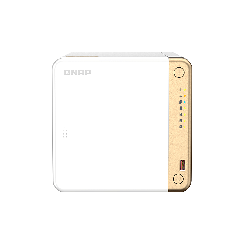 QNAP TS-462-4G NAS & Speicherserver Tower Intel® Celeron® N4505 4 GB DDR4 0 TB QNAP QTS Weiß