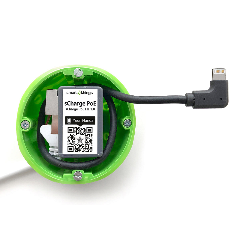 smart things sCharge PoE FIT L Netzteil & Spannungsumwandler Drinnen Grün