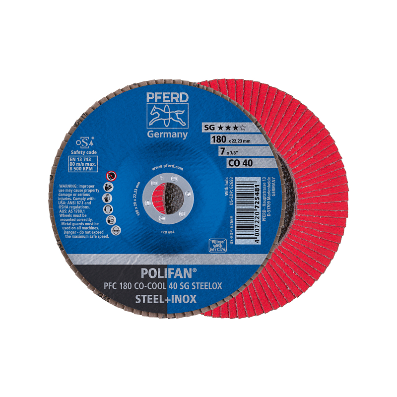 PFERD PFC 180 CO-COOL 40 SG STEELOX Rotierendes Schleifwerkzeug Zubehör Metall