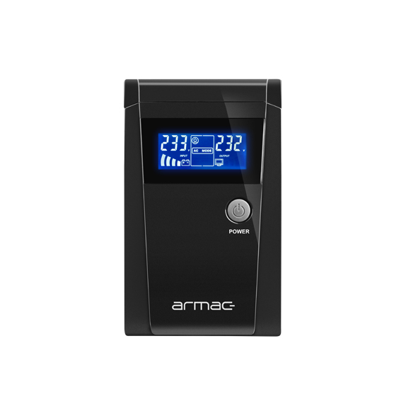 Armac O/850F/LCD Unterbrechungsfreie Stromversorgung (USV) Line-Interaktiv 0,85 kVA 450 W 2 AC-Ausgänge