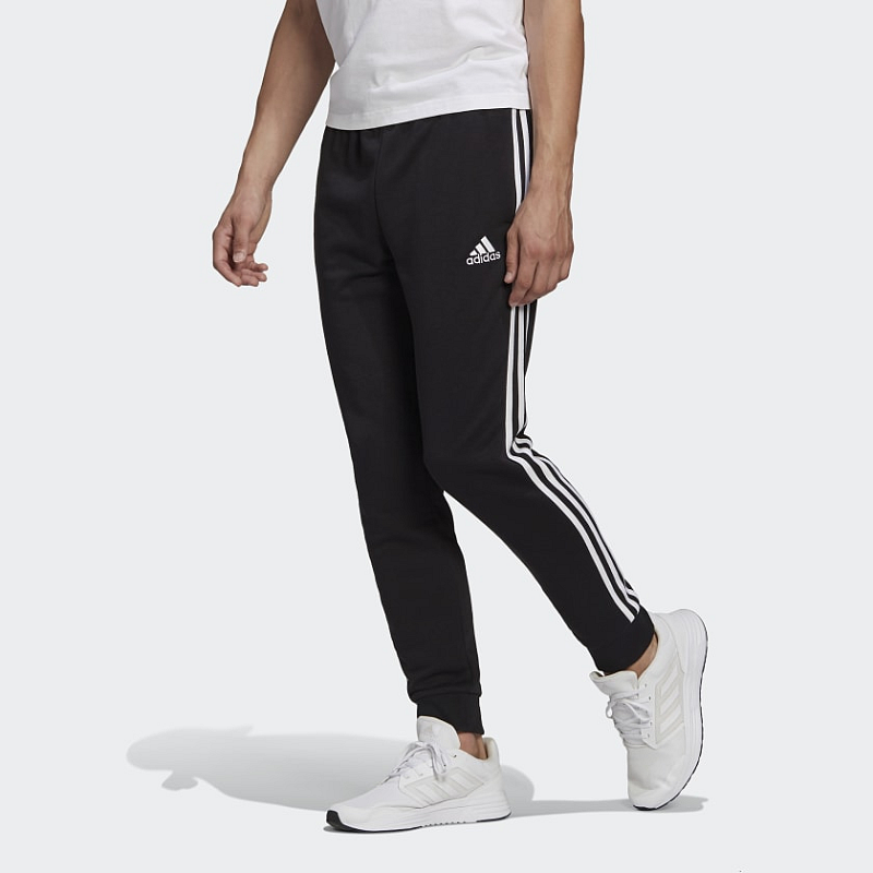 Adidas GK8831 Sporthose Männlich Schwarz Baumwolle, Polyester, Viskose