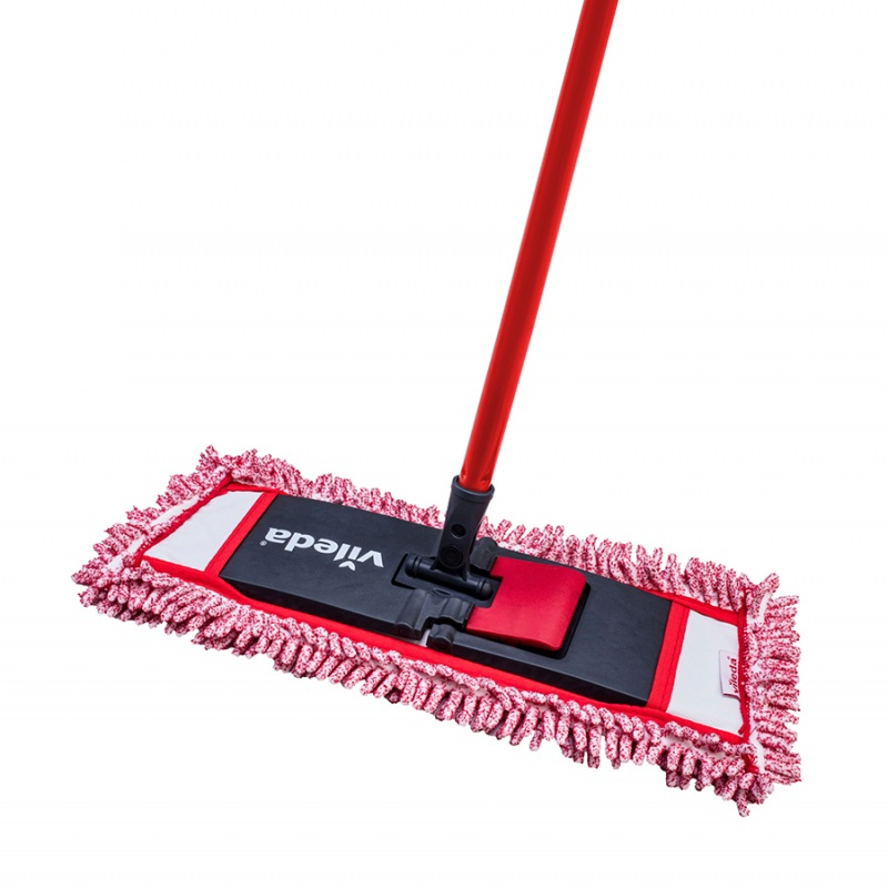 Vileda 4023103143593 Mopp Mikrofaser Nass Faser Rot, Weiß
