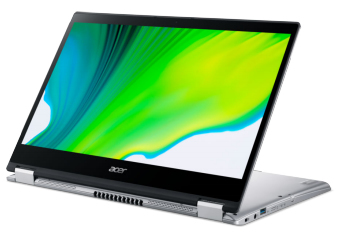 Acer Spin 3 SP314-54N-31X5 Intel® Core™ i3 i3-1005G1 Hybrid (2-in-1) 35,6 cm (14") Touchscreen Full HD 4 GB LPDDR4-SDRAM 128 GB SSD Wi-Fi 6 (802.11ax) Windows 10 Pro Education Deutsch Silber