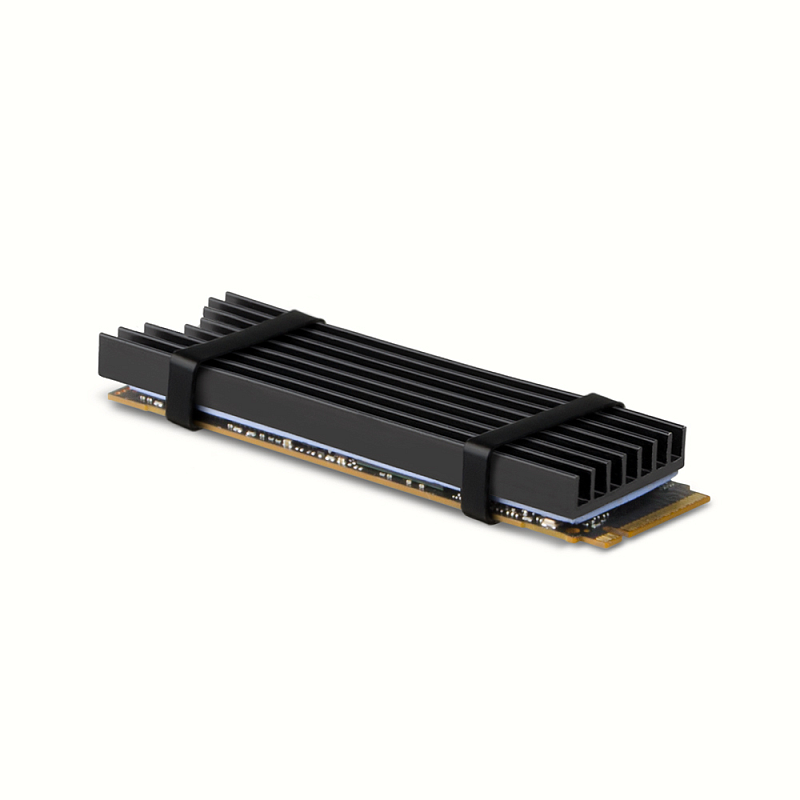 Axagon CLR-M2L6 Alu-Passivkühler für alle M.2-SSD-Festplatten Gr. 2280, Höhe 6 mm.