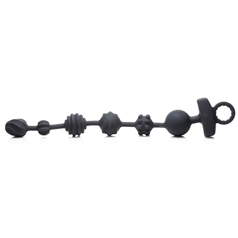 Master Series 10X Dark Rattler Anal-Perlen Schwarz Kunststoff, Silikon 1 Stück(e)