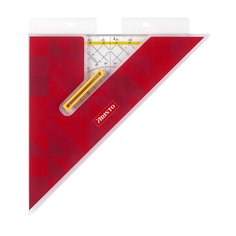 Aristo AR17679B Lineal Winkelanschlagslineal 250 mm Kunststoff Transparent, Gelb 1 Stück(e)