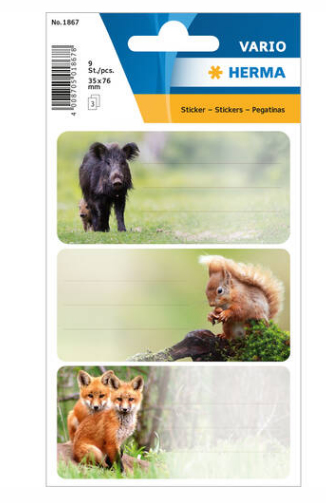 HERMA Forest Animals Aufkleber für Kinder