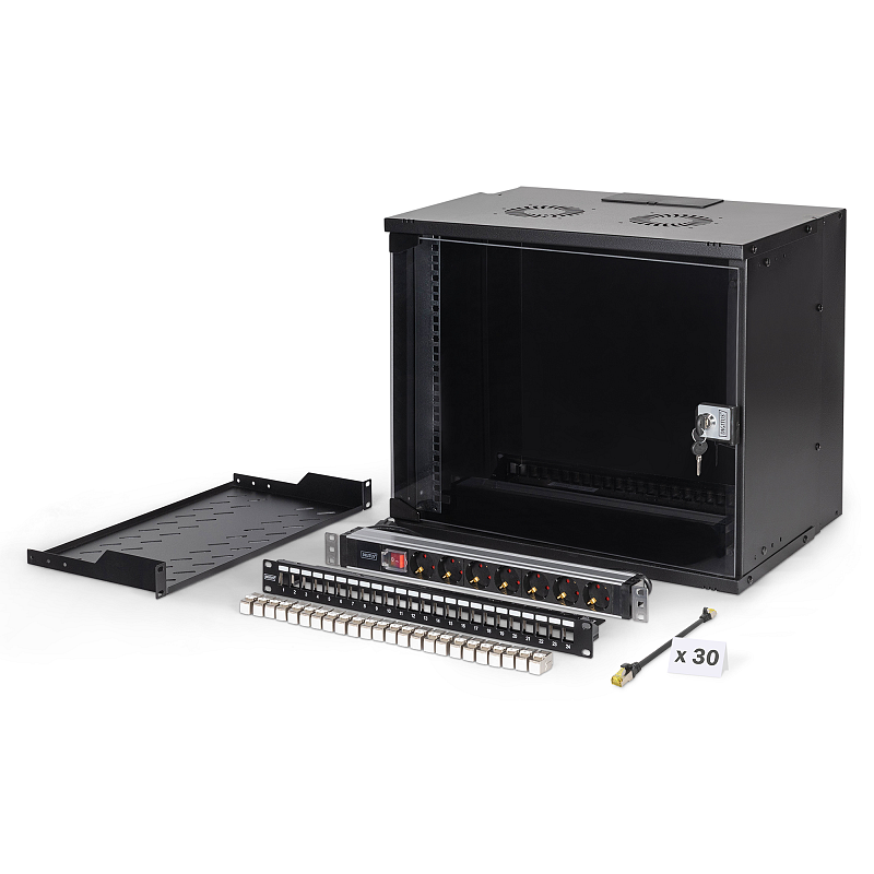 Digitus Netzwerk-Set SOHO Pro, 483 mm (19") - 9HE, 540 x 400 mm (B x T)