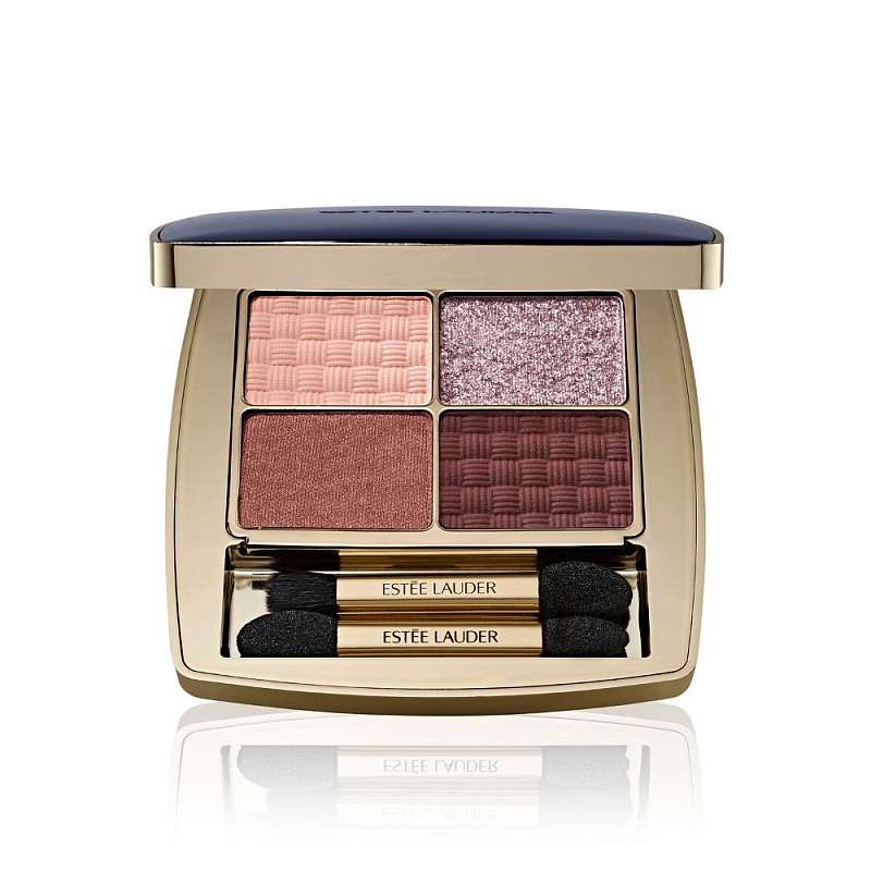 Estée Lauder Pure Color Luxe Eyeshadow Quad Lidschatten 4 g Pow Brunch Satin, Schimmer, Matte