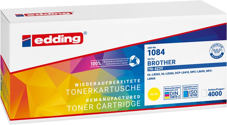 Edding EDD-1084 Tonerkartusche 1 Stück(e) Kompatibel Gelb