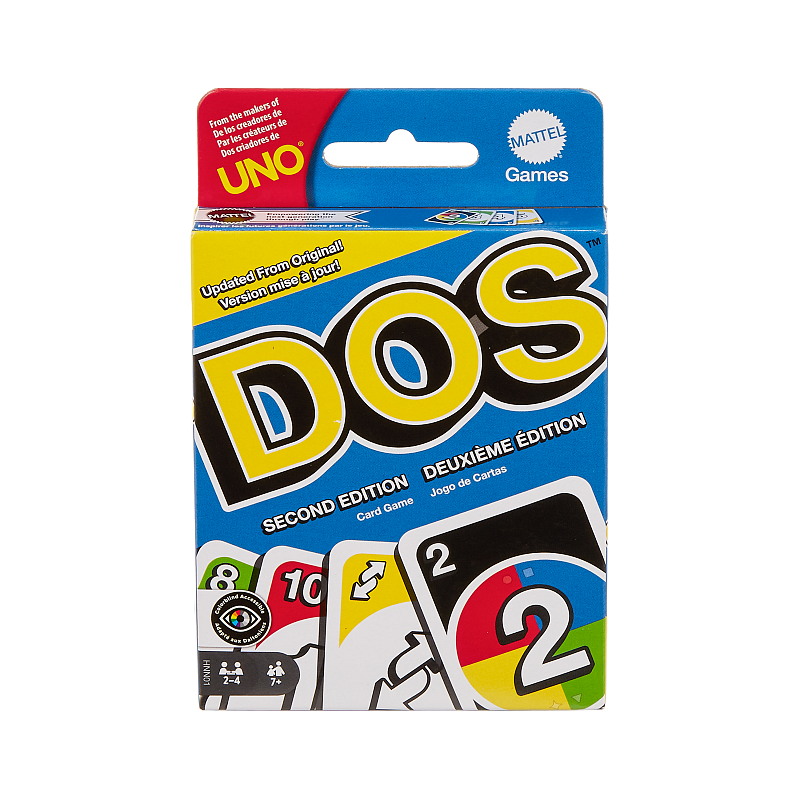 Games DOS Zweite Edition Familienkartenspiel für Kinder und Erwachsene