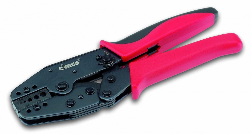 Cimco 106158 Kabel-Crimper Crimpwerkzeug Schwarz, Rot