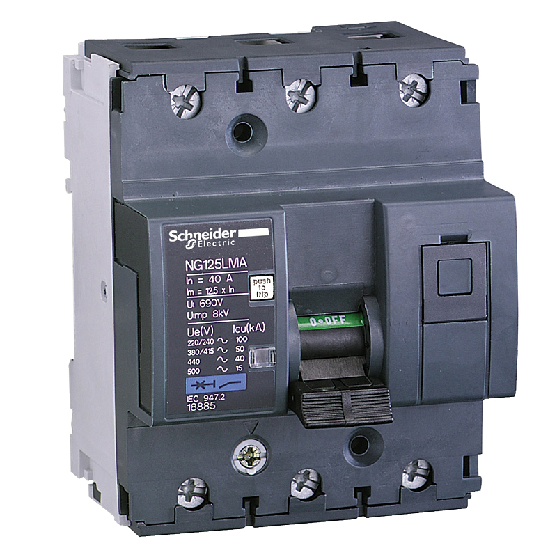 Schneider Electric Unica Acti9 Stromunterbrecher Miniatur-Leistungsschalter Typ AC 3