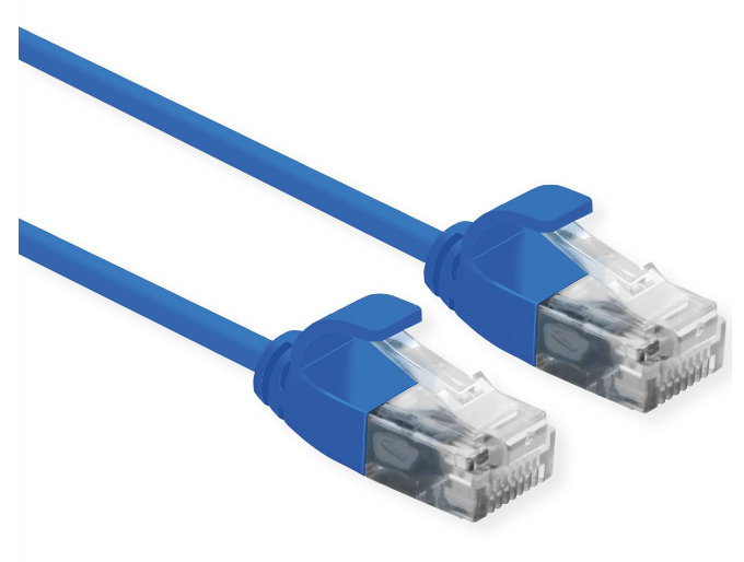 ROLINE 21.15.3940 Netzwerkkabel Blau 0,15 m Cat6a U/UTP (UTP)
