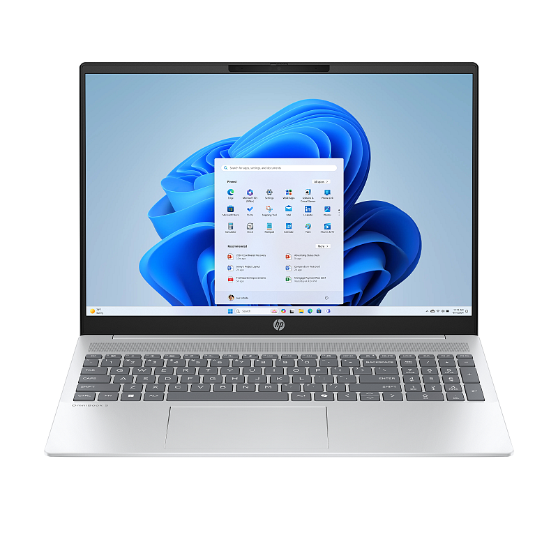 HP OmniBook 5 AI 16-af1452ng Intel Core Ultra 5 225U Laptop 40,6 cm (16") 2K 16 GB LPDDR5x-SDRAM 512 GB SSD Wi-Fi 6 (802.11ax) Windows 11 Home AI PC Silber