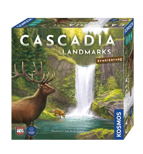 Kosmos Cascadia Landmarks 60 min Brettspiel Familie