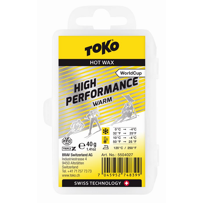 TOKO 5504027 Ski-&Snowboardwachs Ski/Snowboard Grip-Wachs