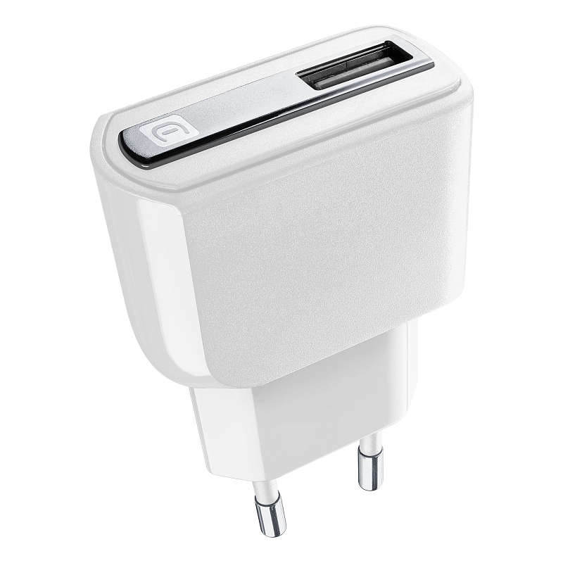 Cellularline USB Charger Kit 12W - Lightning - iPhone, iPad, iPod Kabel und schnelles Akkuladegerät mit 12W Leistung in einer einzigen Lösung