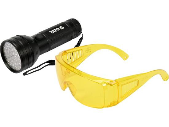 Yato YT-08581 Taschenlampe Schwarz Stirnband-Taschenlampe UV LED