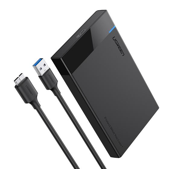 Ugreen 30848 Speicherlaufwerksgehäuse HDD / SSD-Gehäuse Schwarz 2.5"