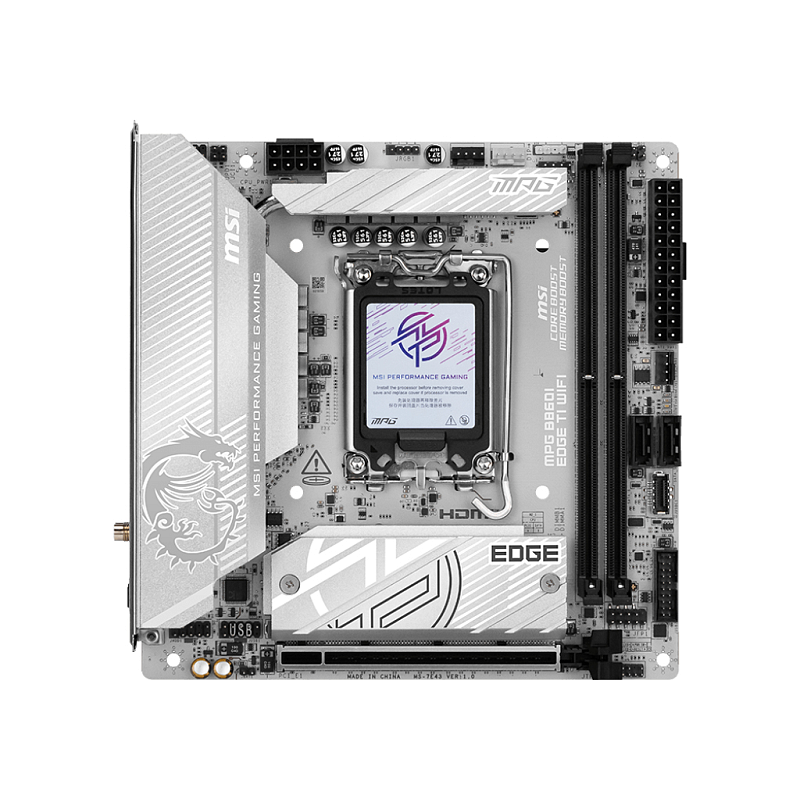 MSI MPG B860I EDGE TI WIFI Motherboard Intel B860 LGA 1851 (Socket V1) mini ITX