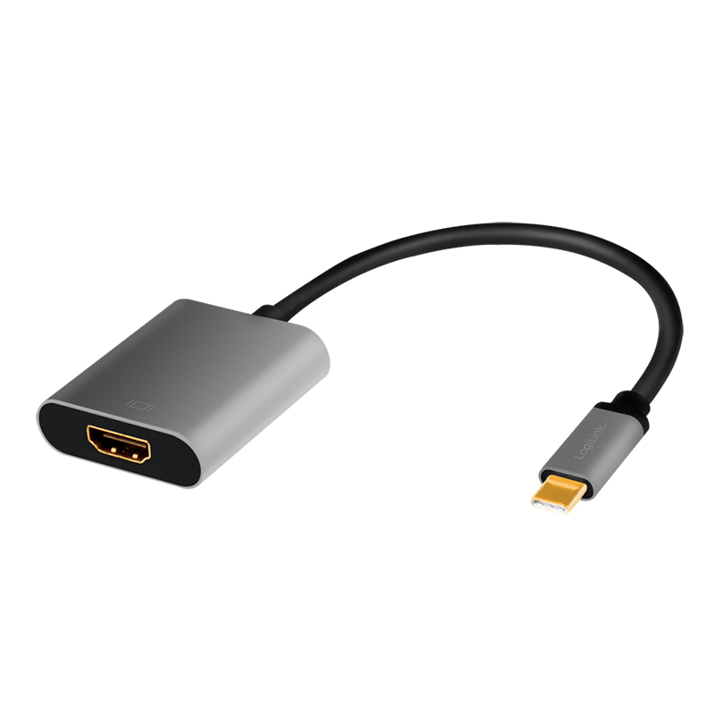 LogiLink CUA0103 Kabeladapter USB 3.2 Gen1 Type-C HDMI-A Schwarz, Grau