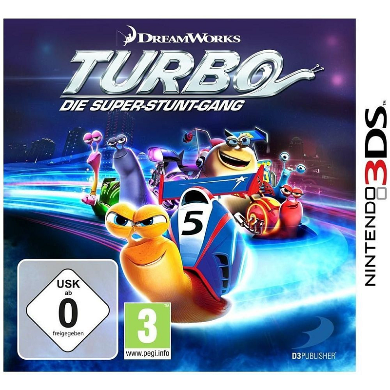 D3Publisher Turbo: Die Super-Stunt-Gang Standard Deutsch Nintendo 3DS
