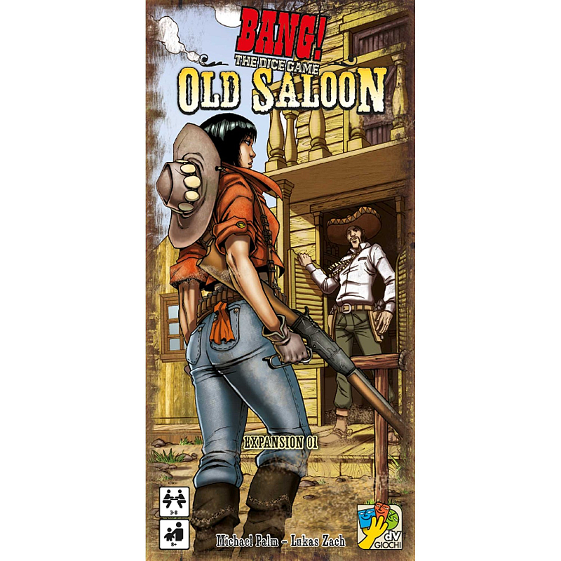 Asmodee BANG! The Dice Game: Old Saloon Introduces five modules that can be used individually or in any combination with Bang! The Dice Game. Features lethal new characters, extra roles, new tokens and two Saloon dice - the Loudmouth and the Coward. Kartenspiel