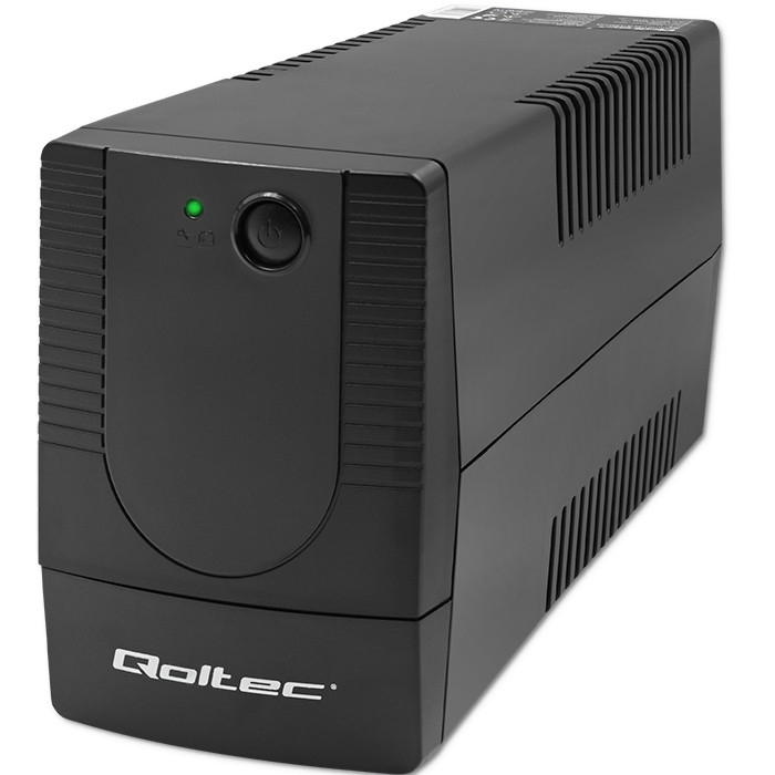 Qoltec 53772 Unterbrechungsfreie Stromversorgung (USV) Line-Interaktiv 0,65 kVA 360 W 1 AC-Ausgänge