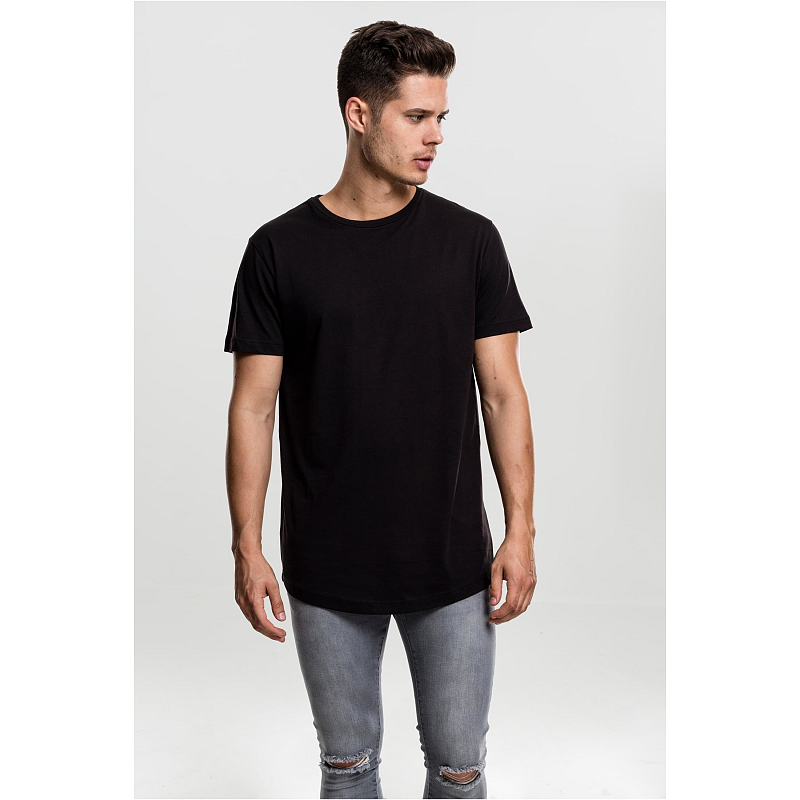 Urban Classics Shaped Long Tee T-Shirt Rundhals Kurzärmel Baumwolle