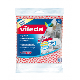 Vileda 4095 Reinigungstücher Mikrofaser Blau, Pink 2 Stück(e)