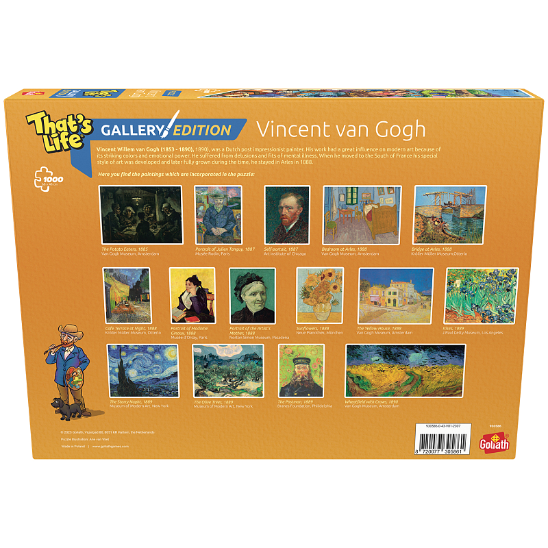 Goliath That´s Life Gallery Edition Vincent Van Gogh '23 Puzzlespiel 1000 Stück(e) Kunst