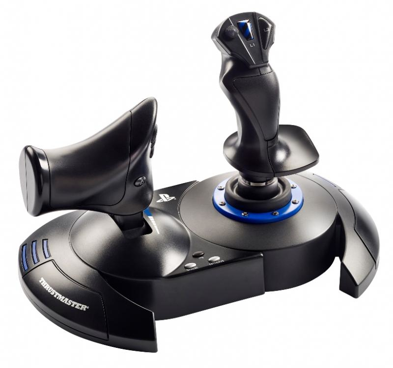 Thrustmaster T.Flight Hotas 4 Schwarz, Blau USB Joystick Digital PC, PlayStation 4, PlayStation 5