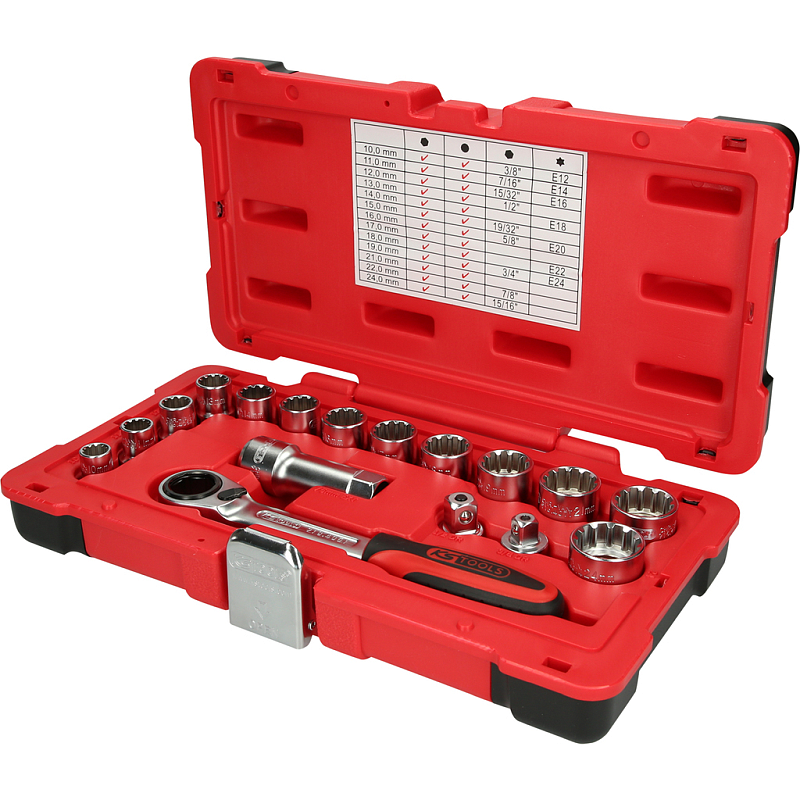 KS Tools 916.4050 Steckdosen/Steckdosen-Set Steckschlüssel-Satz